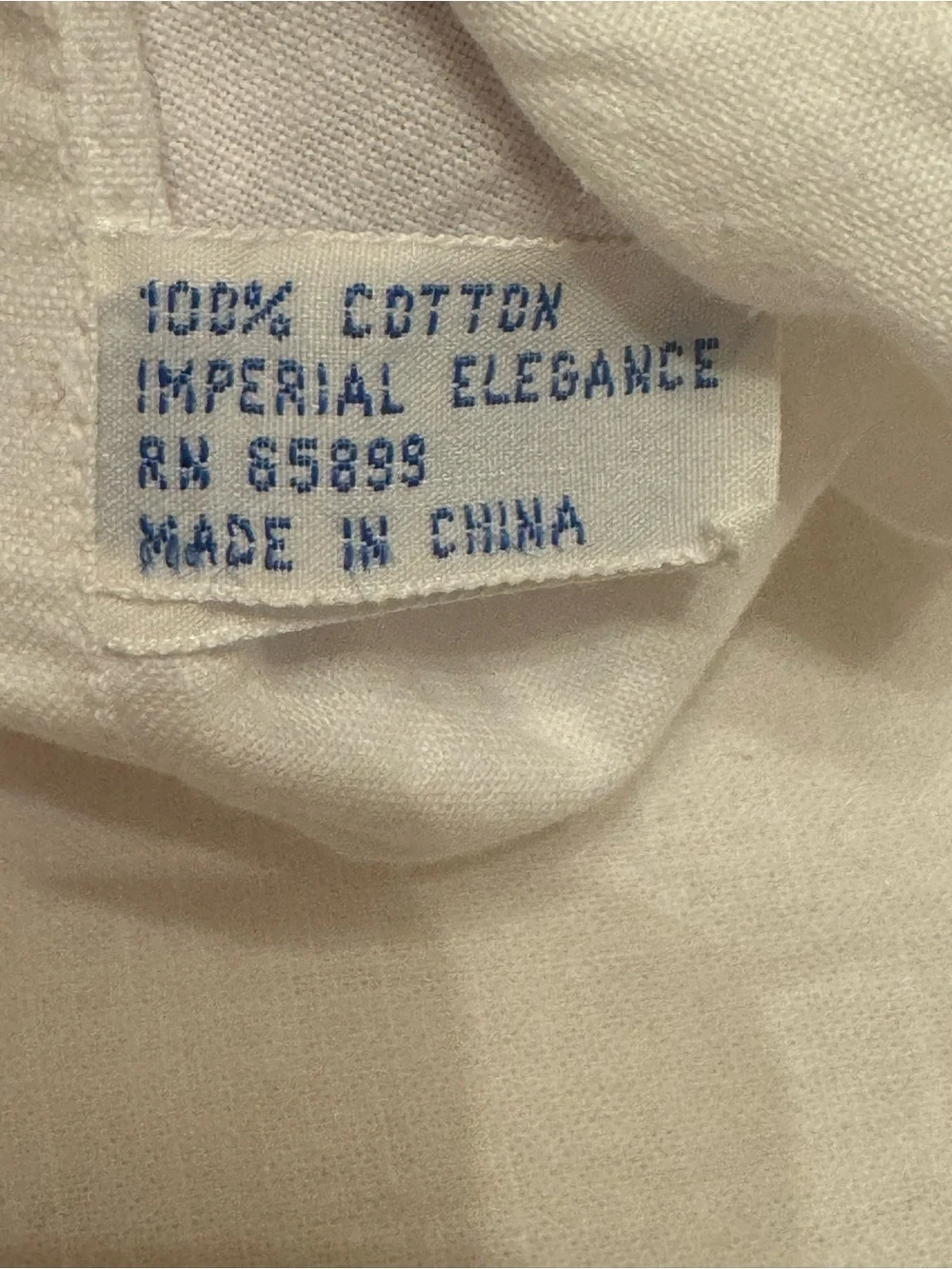 Vintage  |  IMPERIAL ELEGANCE / ShabbyWhite  Embroid scalloped edge Duvet Cover/